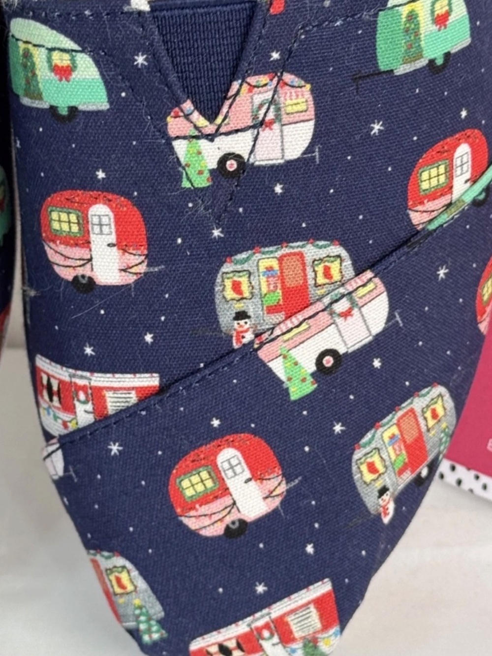 TOMS x Paper Source Womens 7.5 Limited Edition Holiday Campers Ortholite Shoes - Picture 7 of 16